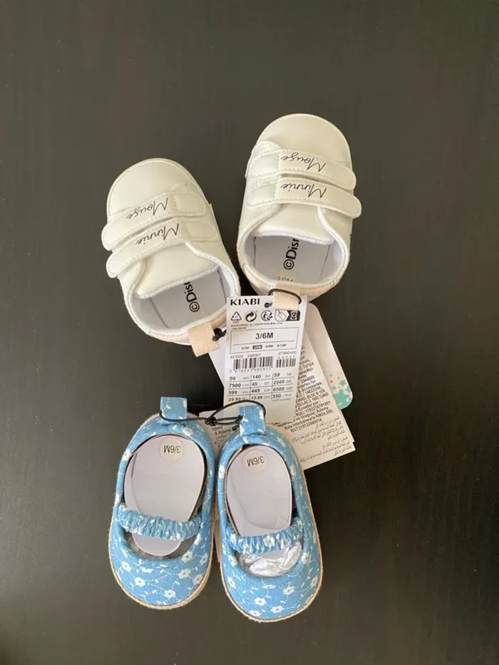 Chaussures bébé neuves 3/6mois