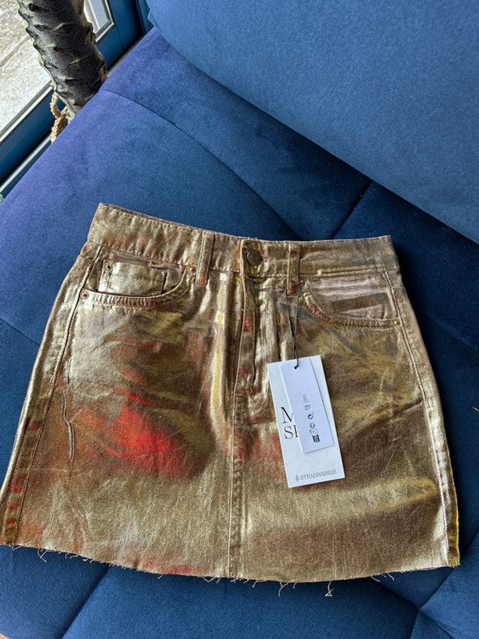 Falda doré stradivarius