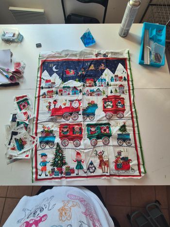Lot de calendrier avant . Couture /tissueu