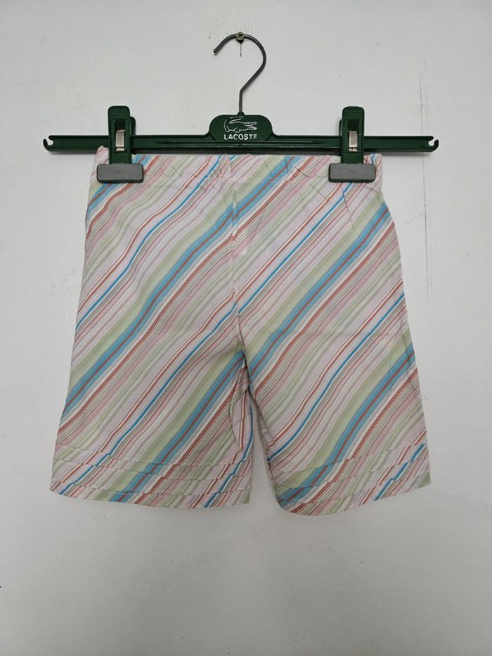 Short élastiqué bébé - Taille 36 mois (94cm) - Snoopy - Multicolore pastel - photo numéro 3