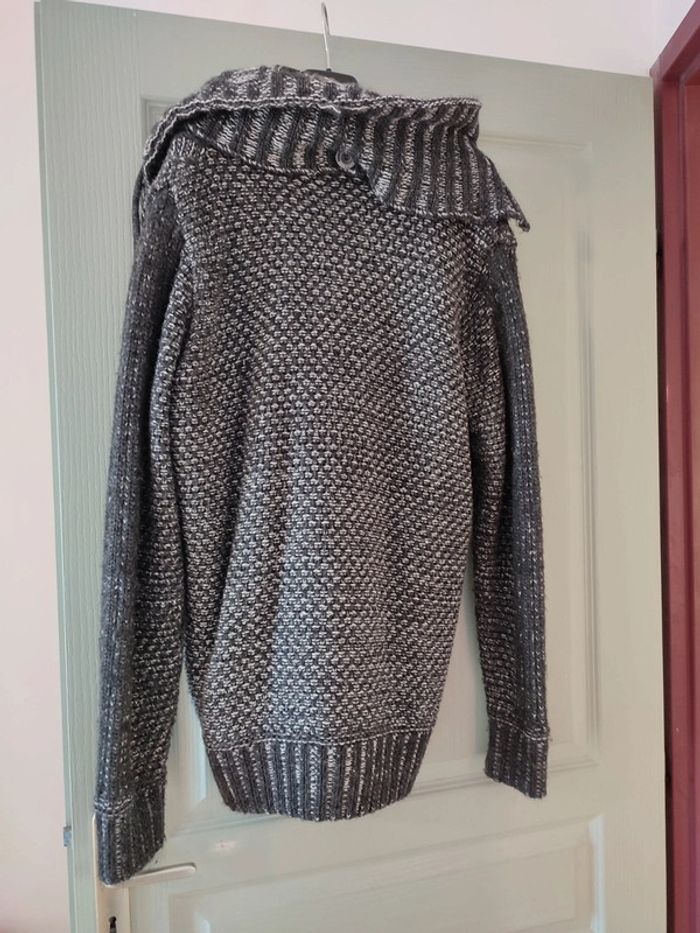 Cardigan gris très chaud Cipo & BAXX - photo numéro 3