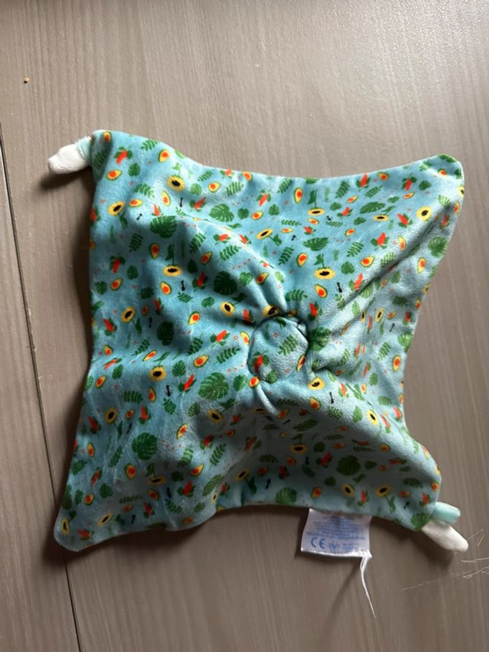 Doudou ours blanc bleu Musti Mustela - photo numéro 3