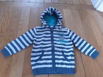 Gilet zippé a capuche Gemo (12M)