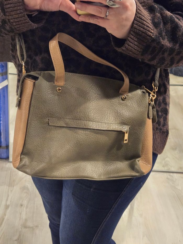 Sac bicolore à bandoulière Gémo - photo numéro 5