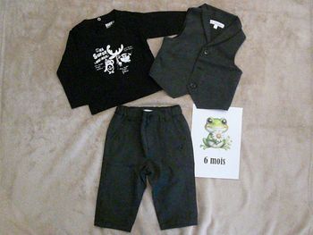 Ensemble 3 pièces 6 mois (n°12)