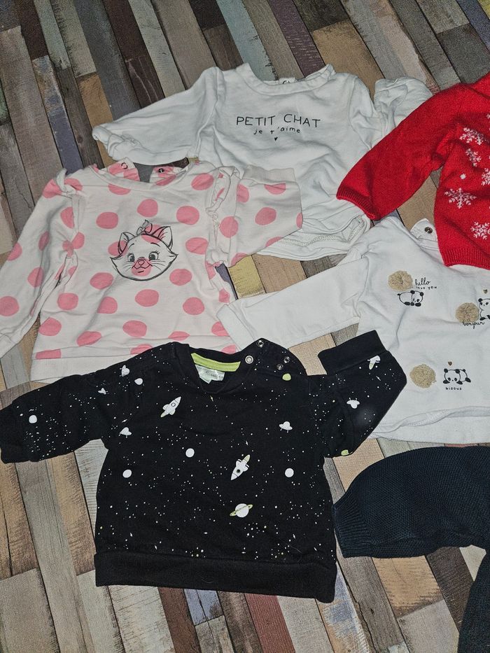 Lot 7 pulls hiver 9 mois - photo numéro 2