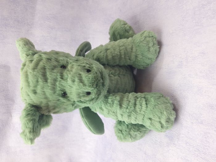 Peluche jellycat fuddlewiddle dragon vert et rare - photo numéro 9