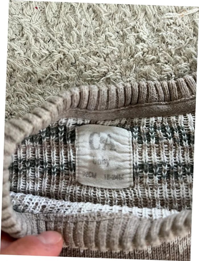 Ensemble 3 pièces pull pantalon chemise taille 18-24 mois C&A - photo numéro 3