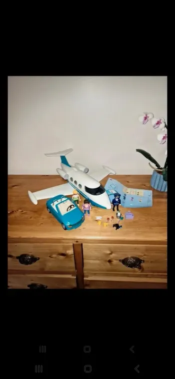 Playmobil 9504 avion + voiture