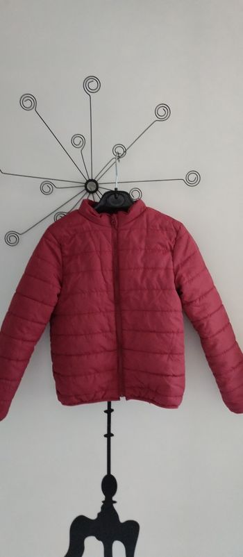 Blouson doublé polaire bordeaux Verbaudet taille 9 ans