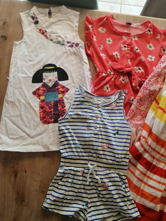 Lot robes et combishort fille 6ans - photo numéro 2