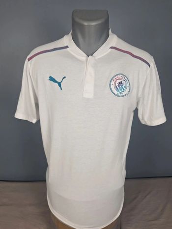 Polo Puma Manchester City – officiel – blanc – taille M - brodé (603)