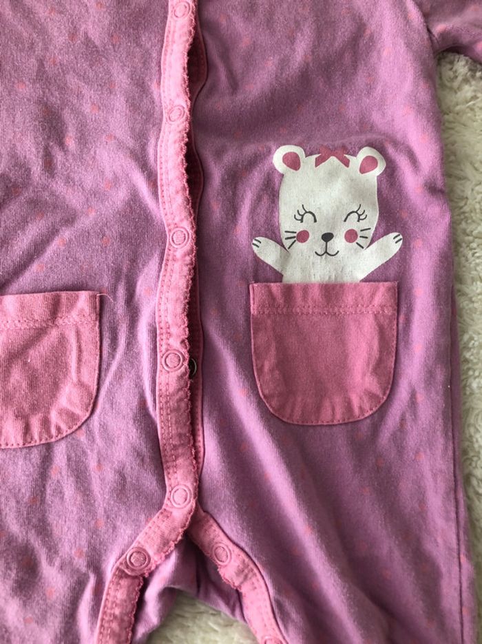 Pyjama dors-bien coton lilas rose 9m - photo numéro 3