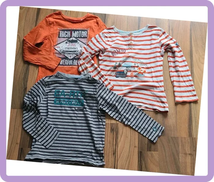 Lot de 3 T-shirts longs 8 ans