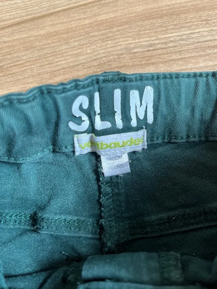 Pantalon slim vert - photo numéro 2