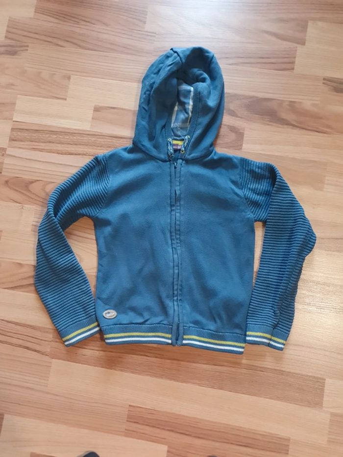 pull brode 100% coton 8 ans sergent major bleu