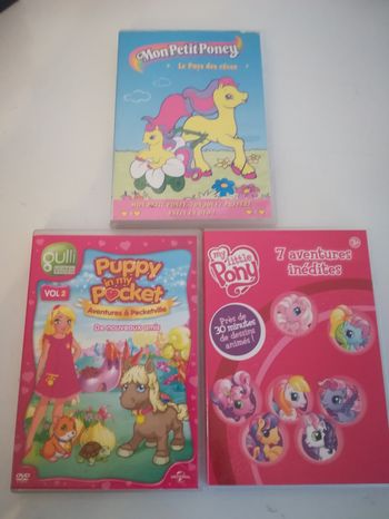 Lot de 3 DVD petit poney