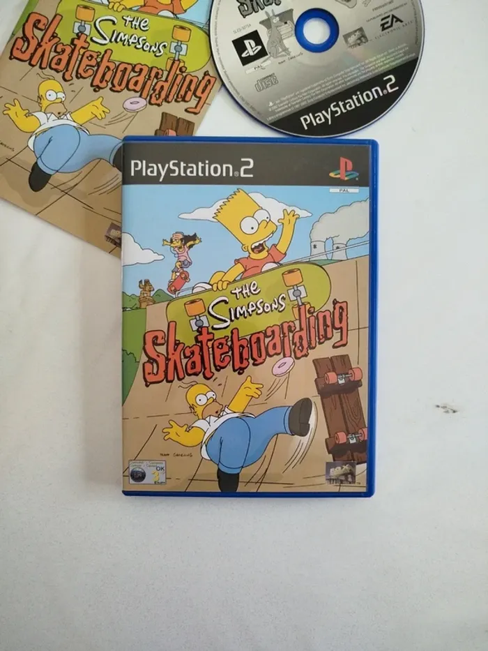 The Simpsons skateboarding PlayStation 2 ps2 complet - photo numéro 2
