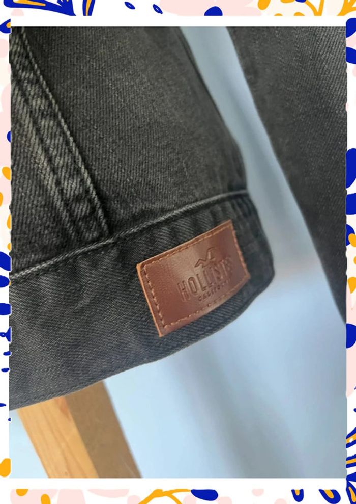 Veste en jean noir Hollister – Taille XS – Intemporelle & stylée - photo numéro 4