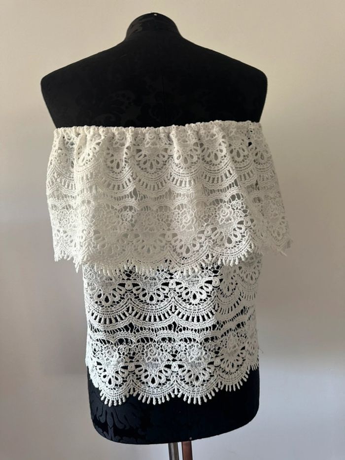 Top dos nu crochet blanc - photo numéro 4