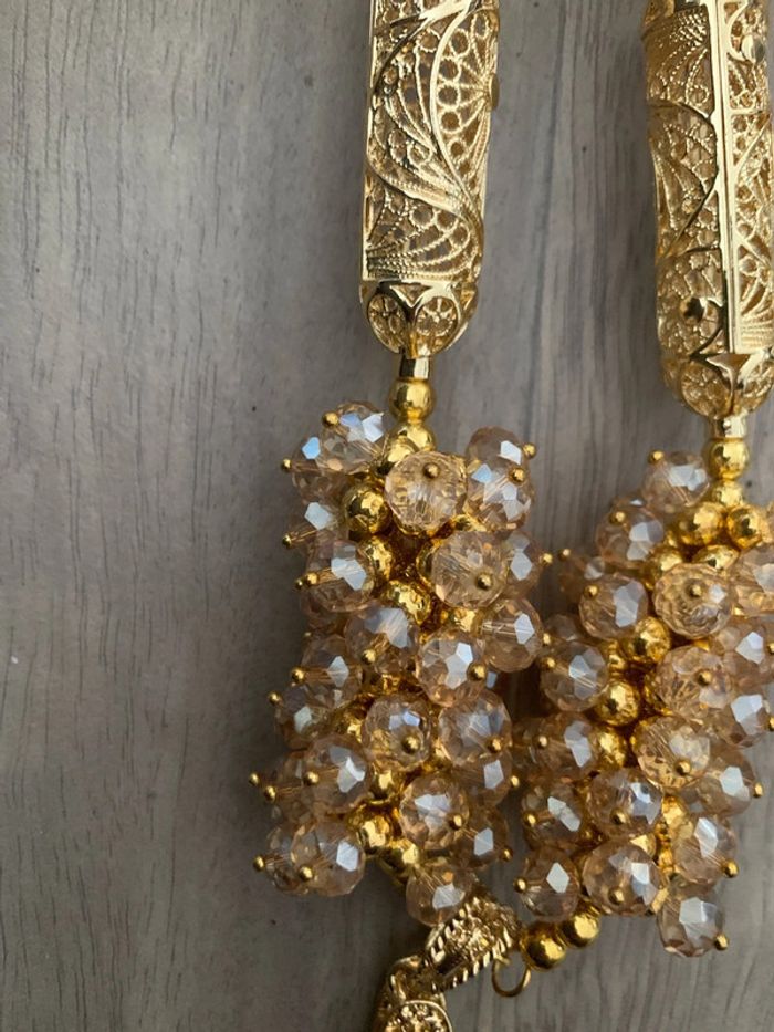 Collier traditionnelle algérien SKHAB doré - photo numéro 3