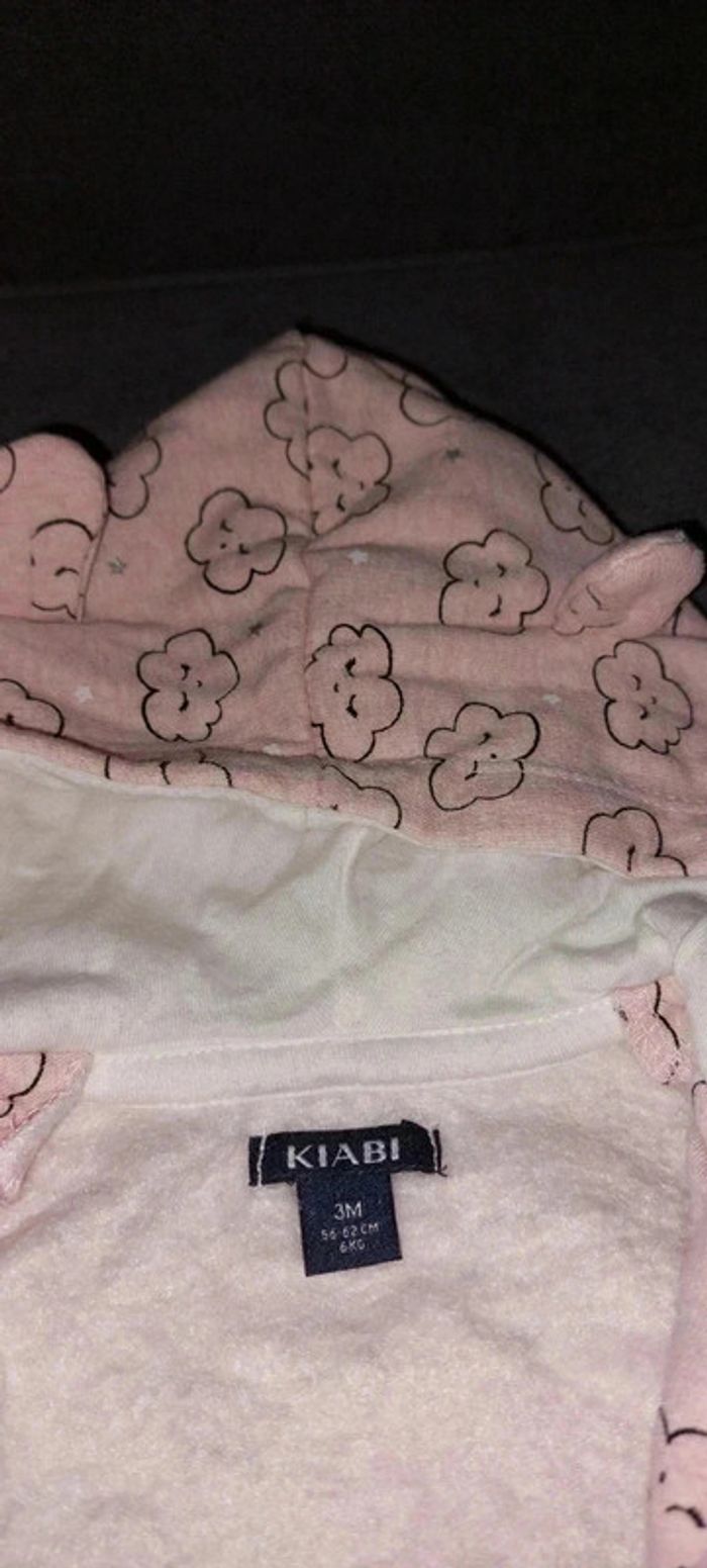 Gilet zip capuche bébé fille 3 mois kiabi - photo numéro 2