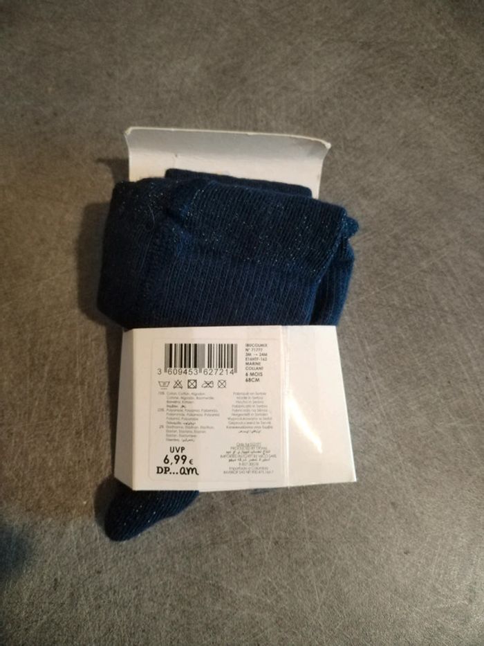 Collant bleu marine neuf 6 mois - photo numéro 2