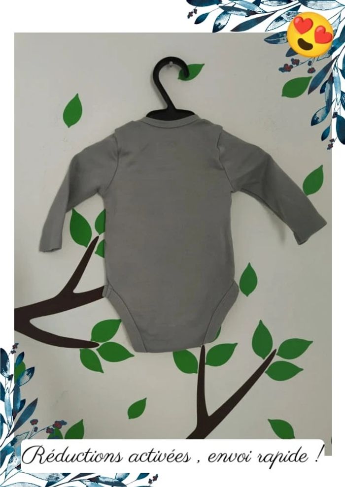 Body paresseux C&A 0/1mois 56cm - photo numéro 3