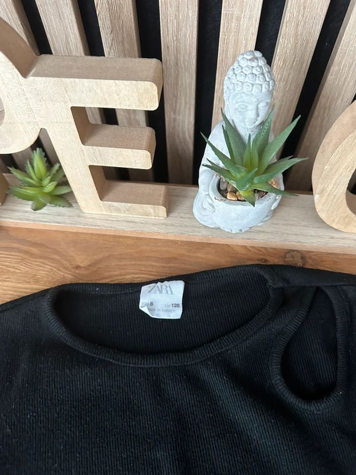 Haut noir ML Zara 8 ans - photo numéro 2