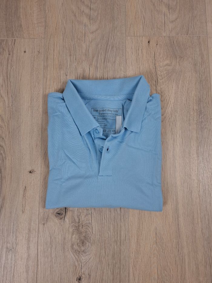 Polo – T-Shirt Col Polo – Homme – Bleu Clair – Taille XS / FR 42 – Coton - photo numéro 3