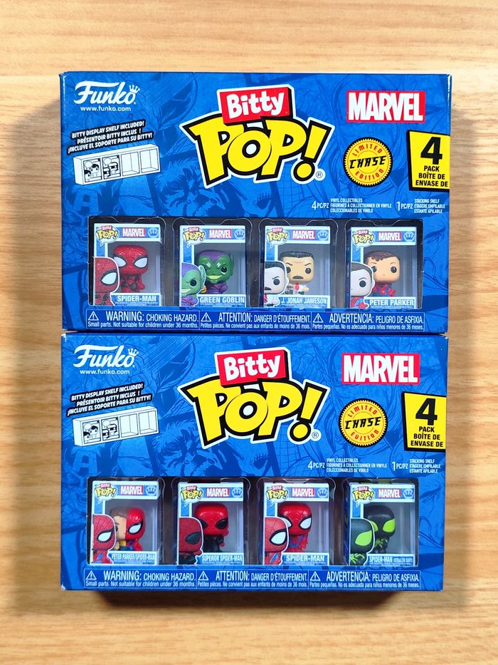 Lot de 2 Boîtes Funko Bitty Pop! Marvel - 8 Micro-Figurines (Dont 2 Chase) - photo numéro 1