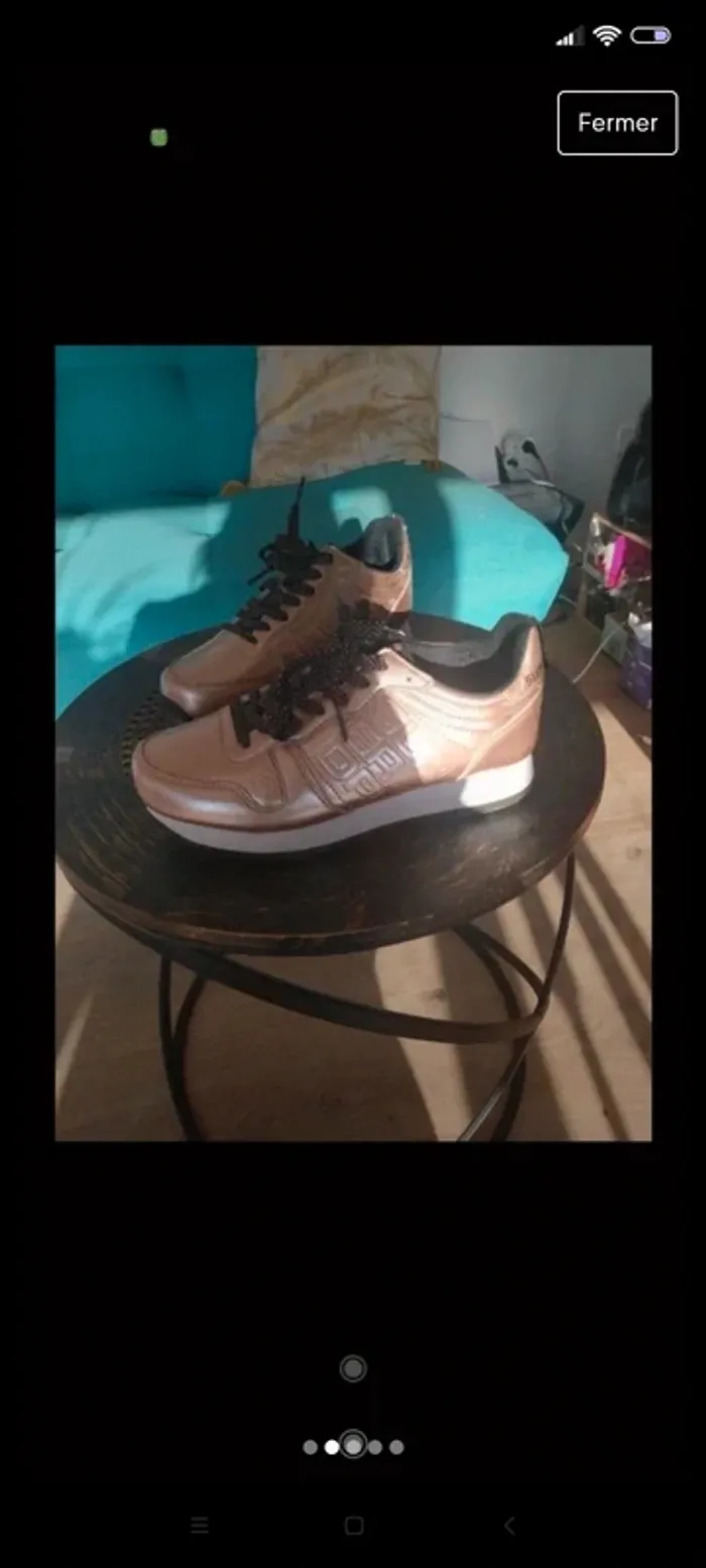 Baskets Superdry dorées 36