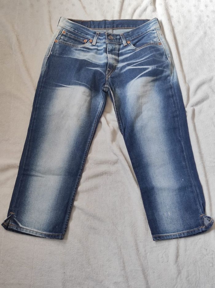Pantacourt taille basse délavé W20 L22 - photo numéro 2