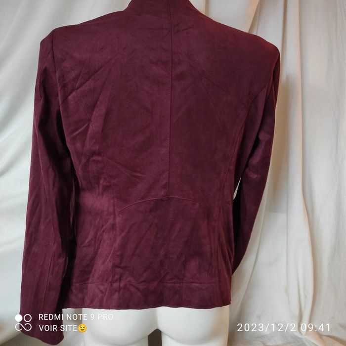 Veste femme bordeaux - photo numéro 5