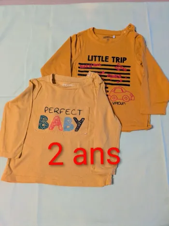 Lot de 2 tee-shirts ML 2ans