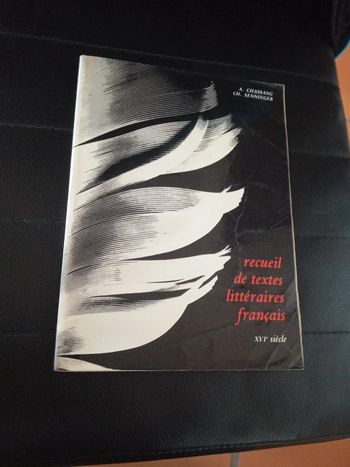 Recueil de textes littéraires français XVIe siècle