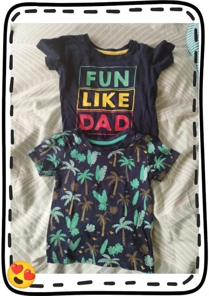 Lot de 2 tee-shirts manches courtes 9-12 mois