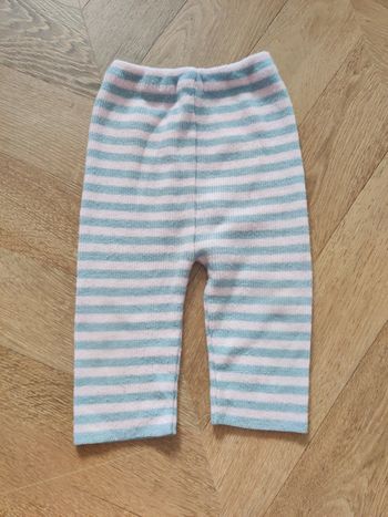 pantalon rayé mauve