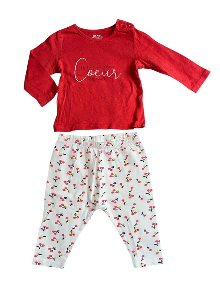 Ensemble tee shirt legging bébé fille 9 mois