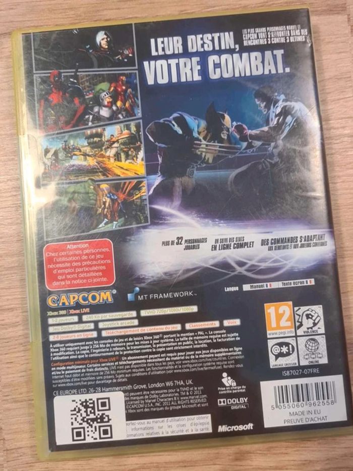 Marvel vs capcom 3 xbox 360 - photo numéro 2