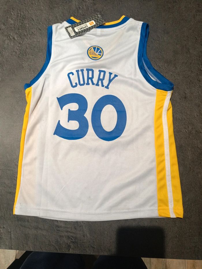 Tenue NBA golden state warriors Stephen Curry blanc. T.22 - photo numéro 2