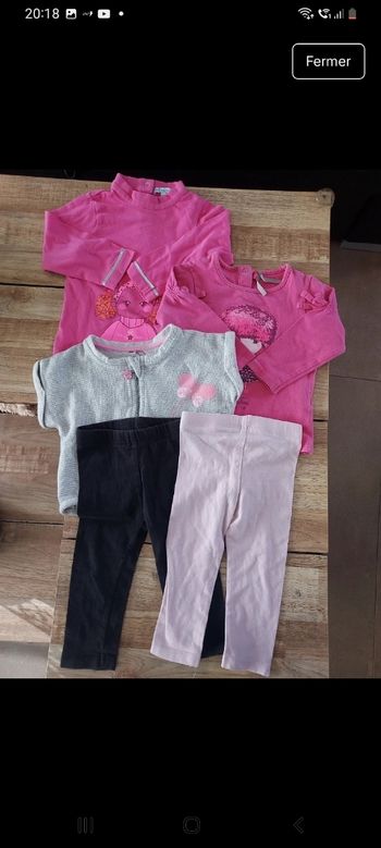 Lot vêtements 12mois