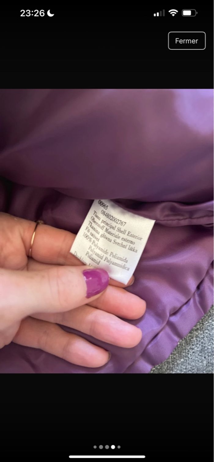 Doudoune sans manche vinyl fraise - photo numéro 4