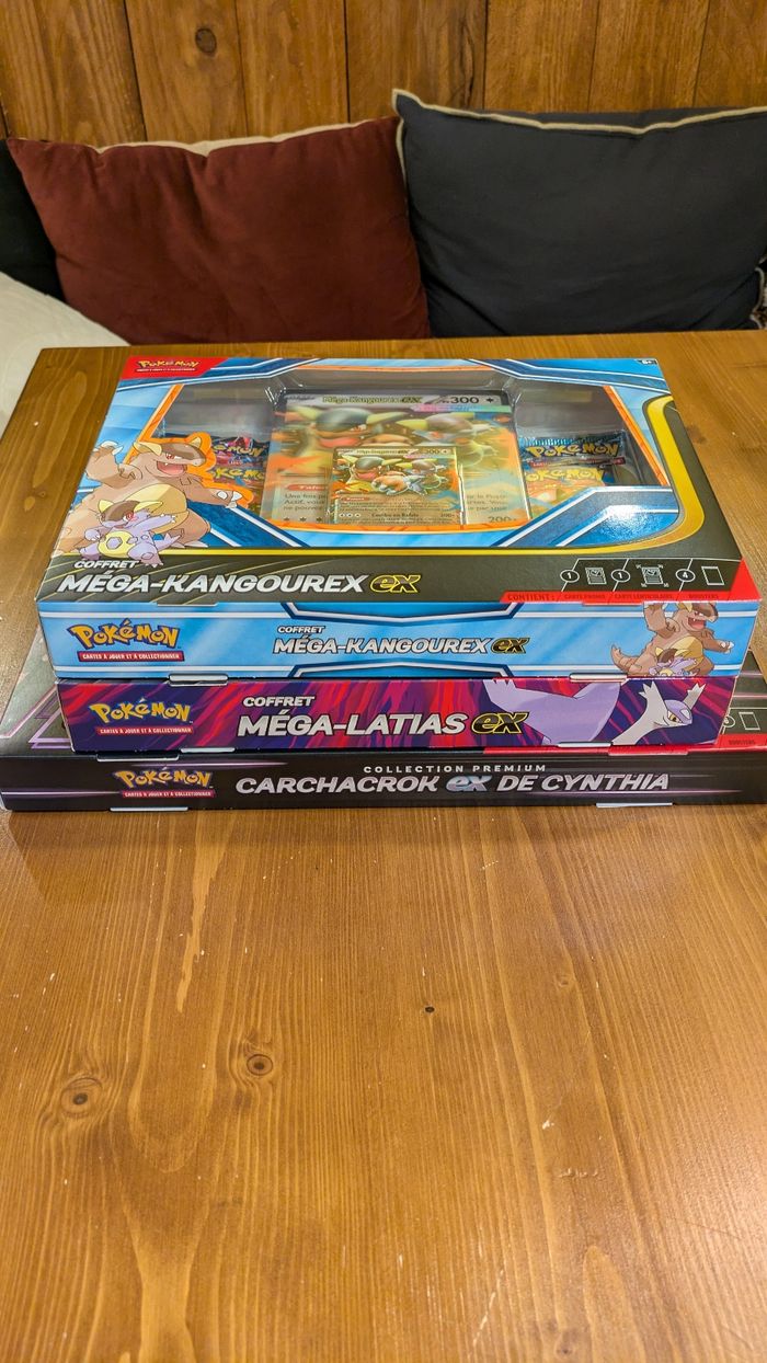 Lot de 3 coffrets pokemon