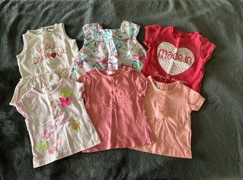 Lot de 6 tee-shirts fille 3 mois