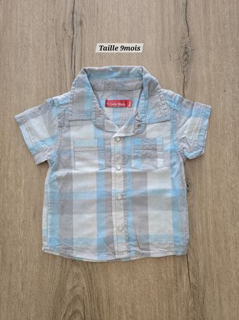 Chemise manches courtes - Taille 9mois - Tissaia