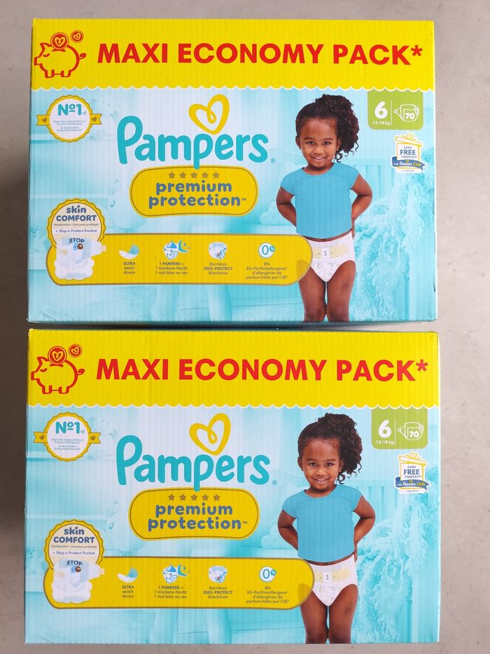 Couches Pampers premium protection