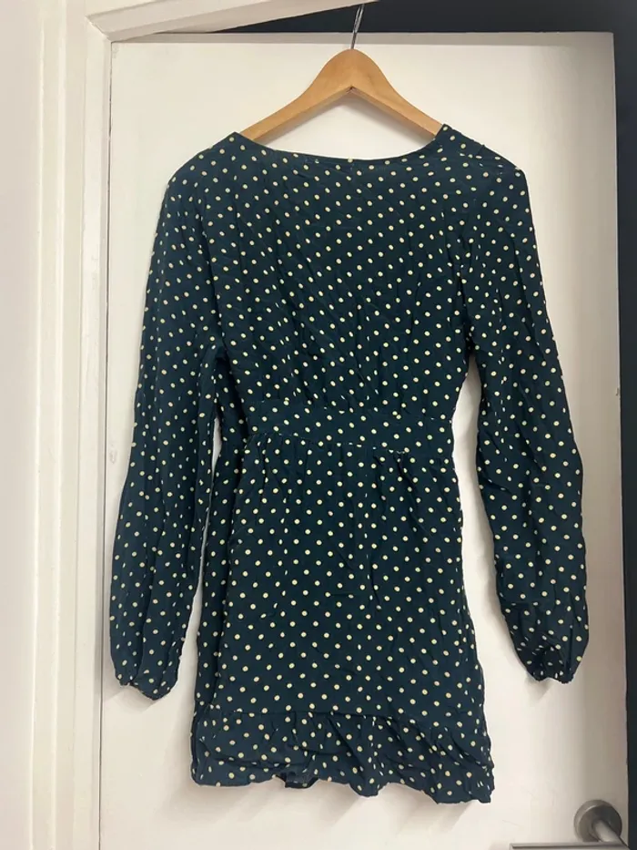 Sublime robe chic à pois portefeuille neuve - taille M - photo numéro 3