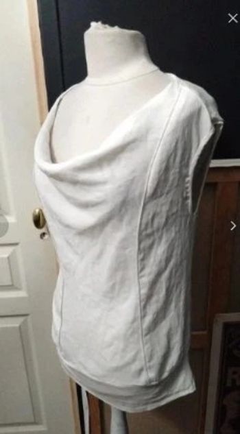 Blouse sans manche la redoute blanche t 40