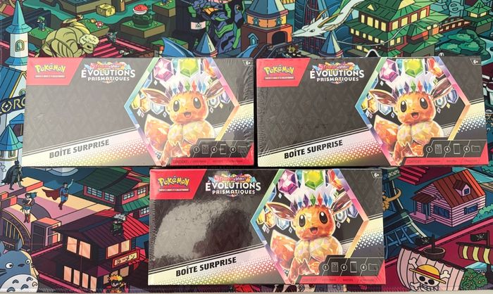 Lot de 3 boîte surprise évolutions prismatiques ev8.5